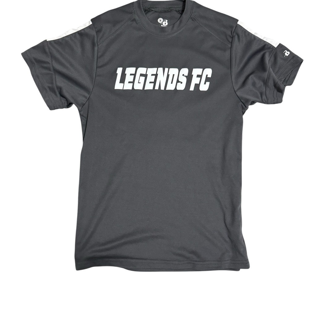 Gray Legends FC Short Sleeve Tee Size Medium